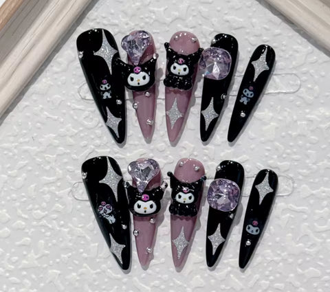 Kuromi Pointy Nails