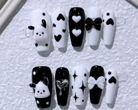 Pochacco Coffin Nails