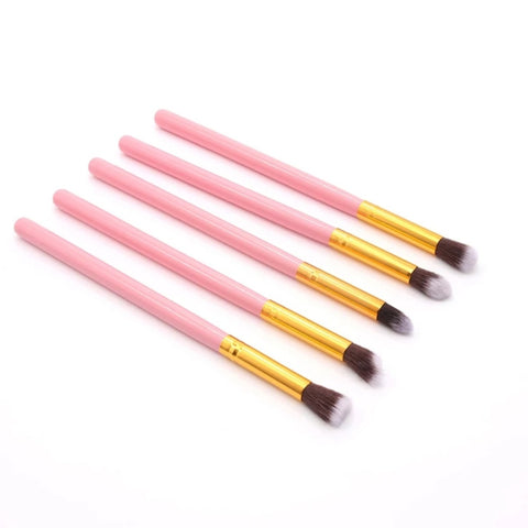 Pink/Gold Eyeshadow Brush Set